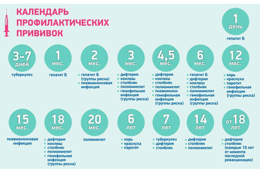 Таблица прививок