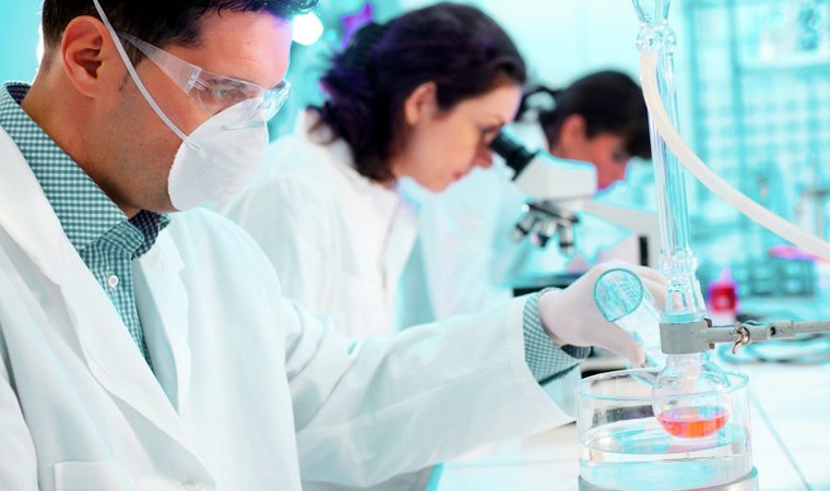 работа в лаборатории